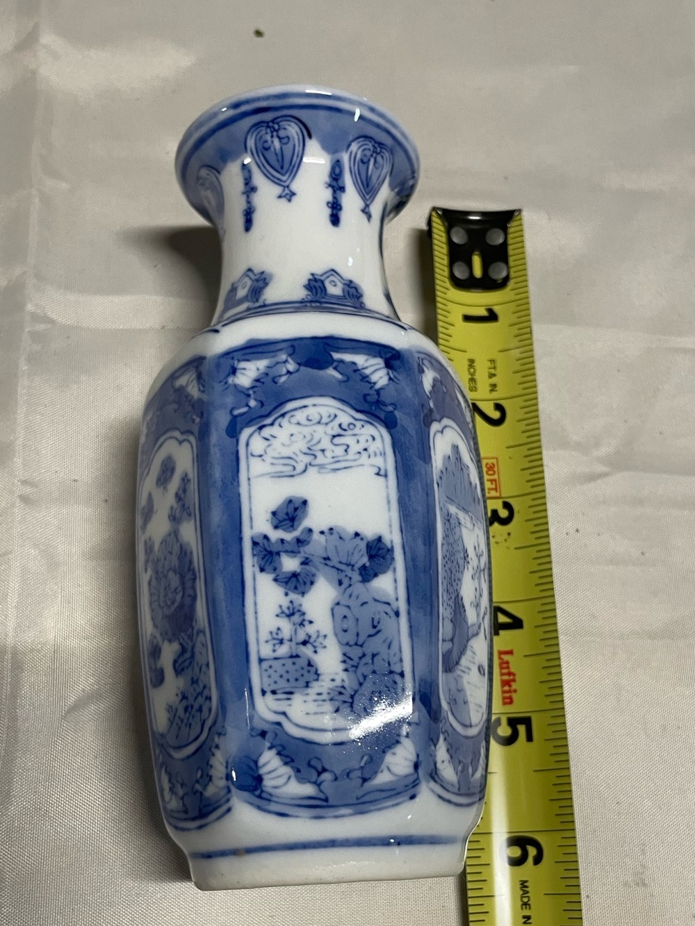 Blue and White Porcelain Accent Vase - Classic Home Accents